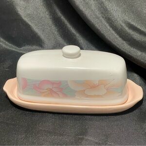 Vintage Butter Dish “Sara” China Pearl 90s